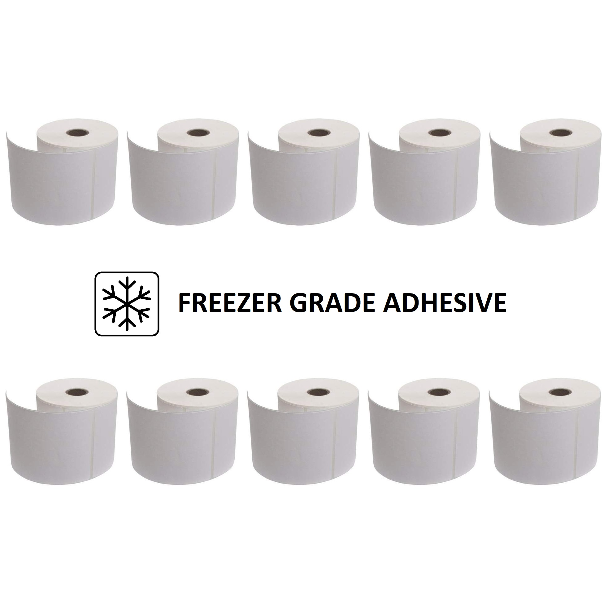 100x150 Freezer Direct Thermal Labels with 38mm Core - 10 Rolls