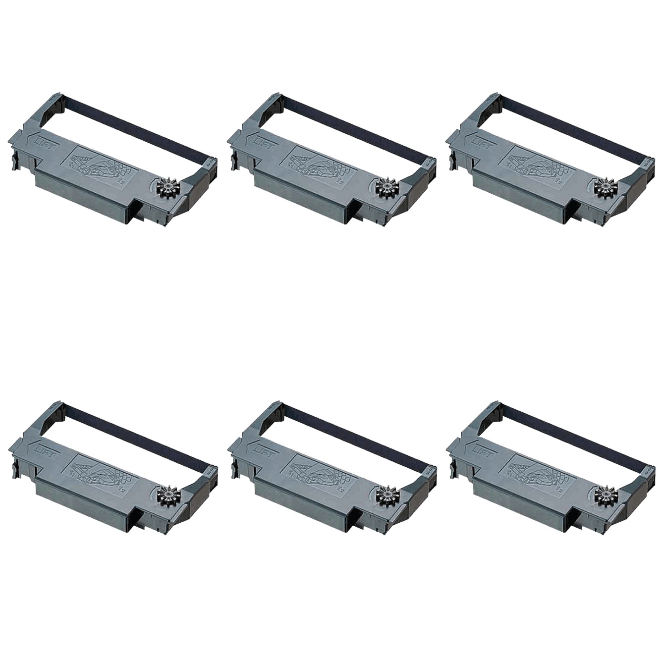 Epson ERC38 Ink Ribbon Black - 6 Pack