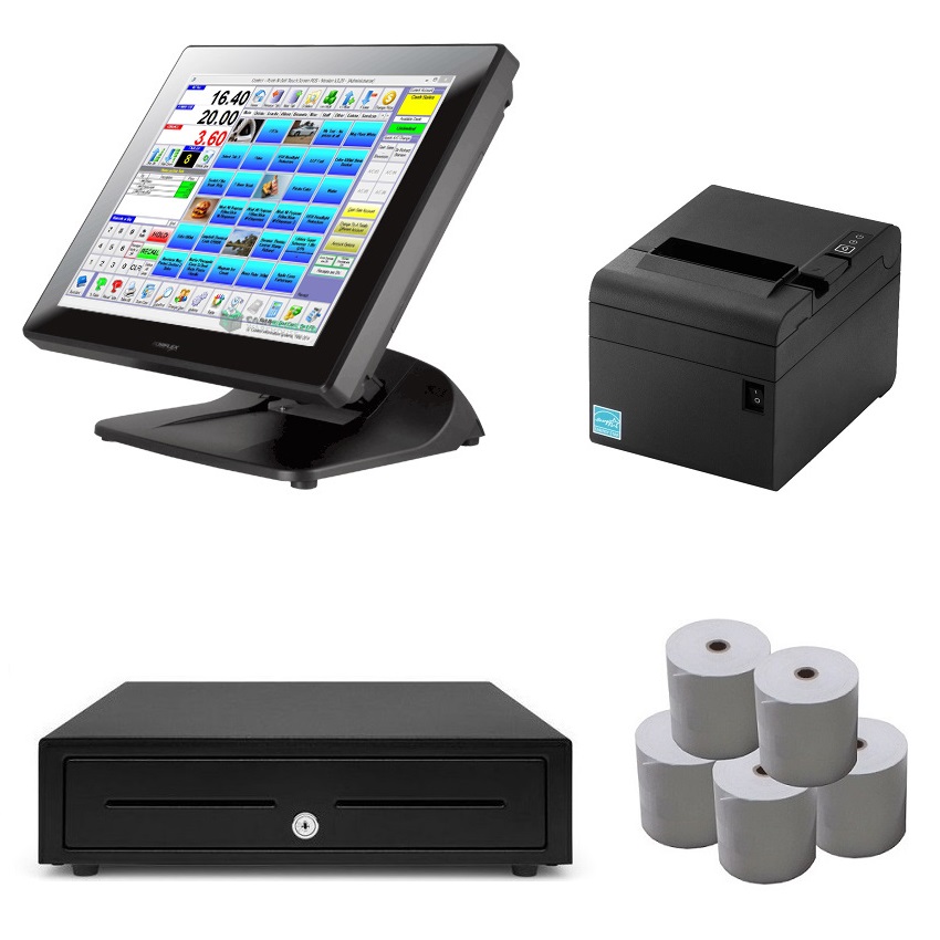 Posiflex PS-3415E POS System Bundle - Software Included