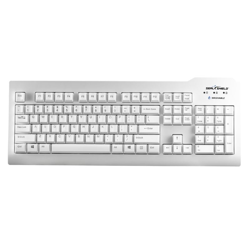 Seal Shield Glow 104K IP68 Rated Medical Grade Waterproof Keyboard USB