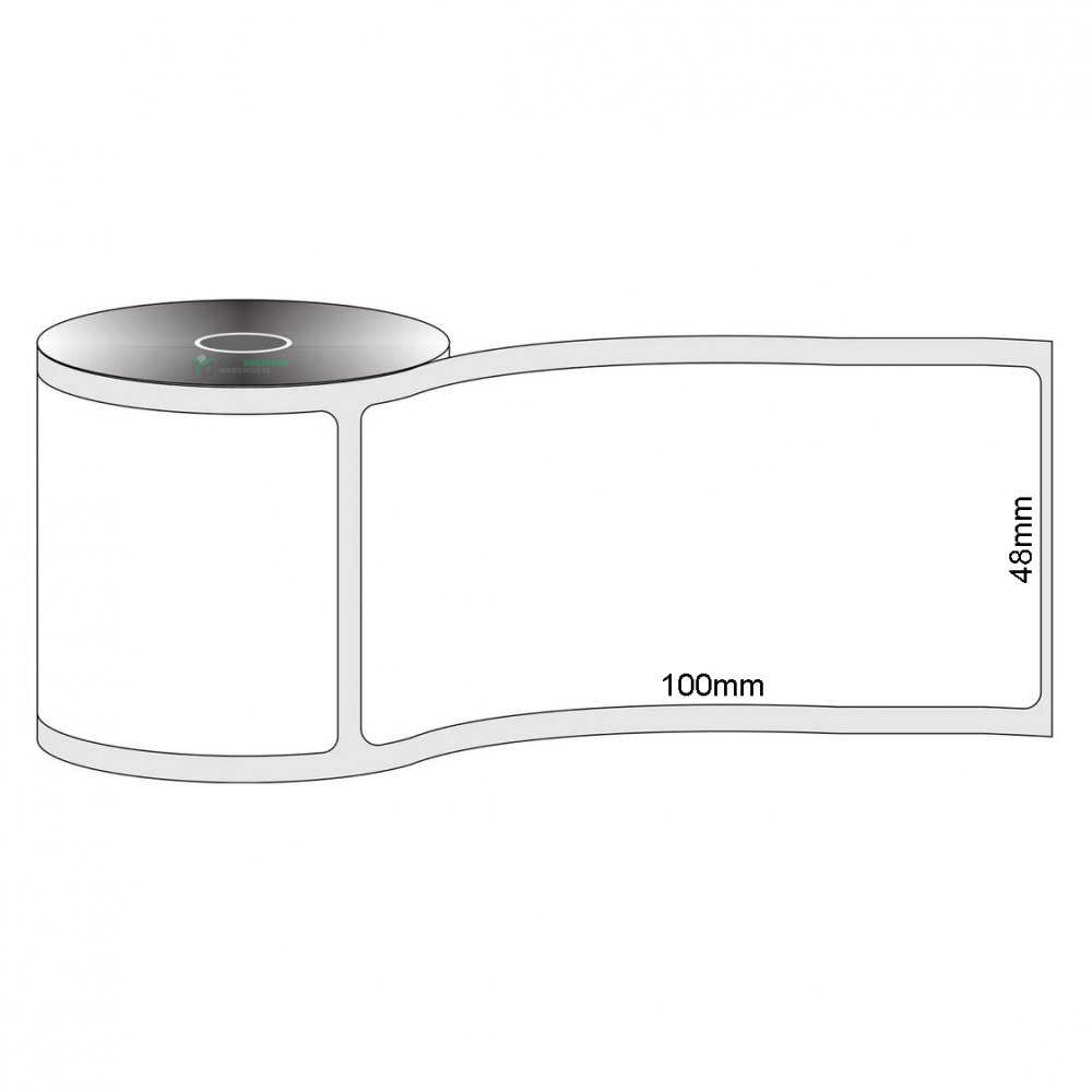 48x100 Direct Thermal Labels with 40mm C